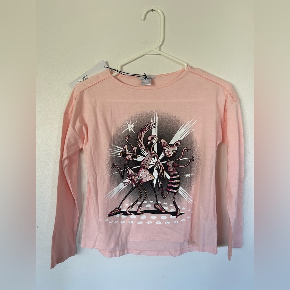 NWT Little Marc Jacobs Jazz Disco Trio Knit Long Sleeve Modal Cotton Shirt 10